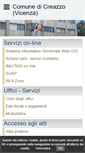Mobile Screenshot of comune.creazzo.vi.it